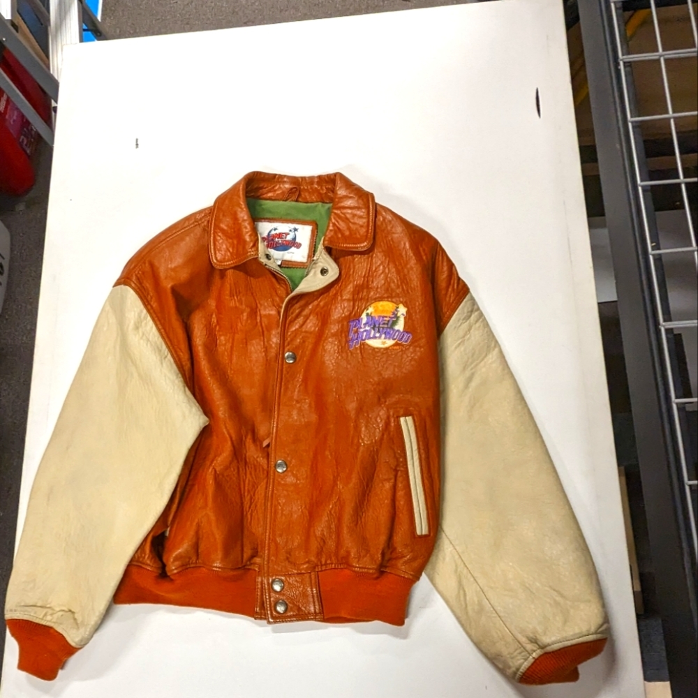 men's vintage XL planet Hollywood New York jacket